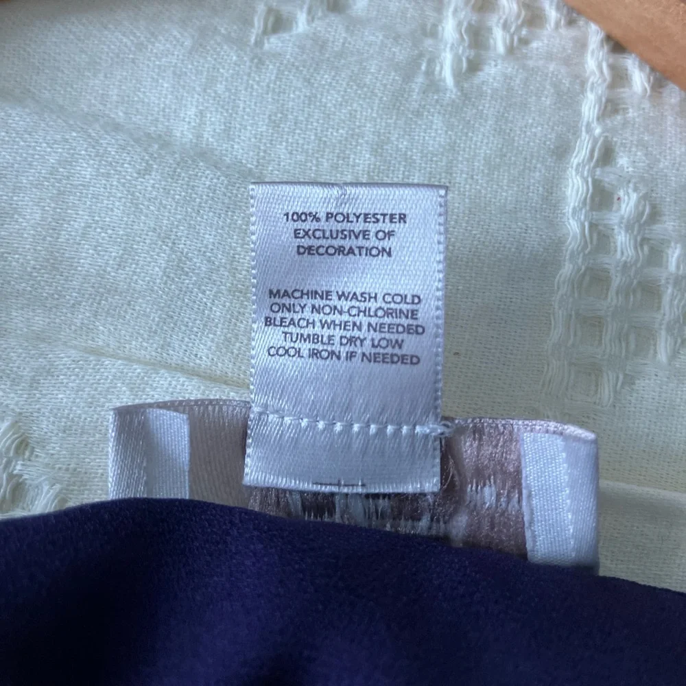 LOFT Purple Light Weight Boxy Lace Tank Blouse Size XSP - Picture 9 of 9